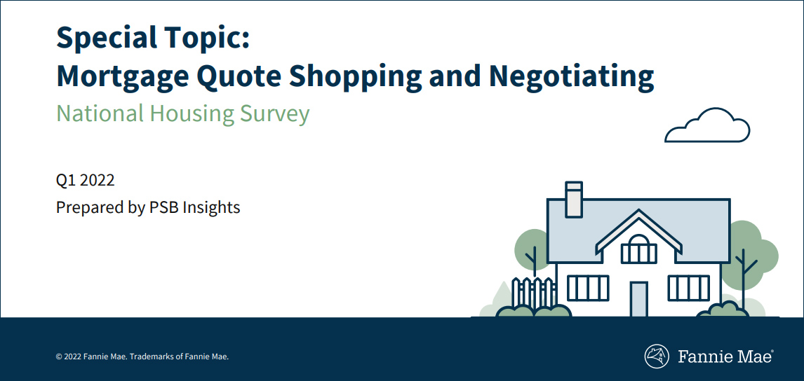 Special Topic: Mortgage Quote Shopping and Negotiating
